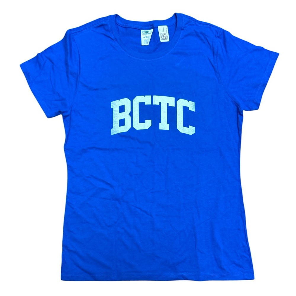 BCTC Vintage College Retro Athletic Sports T-Shirt size M 100% cotton